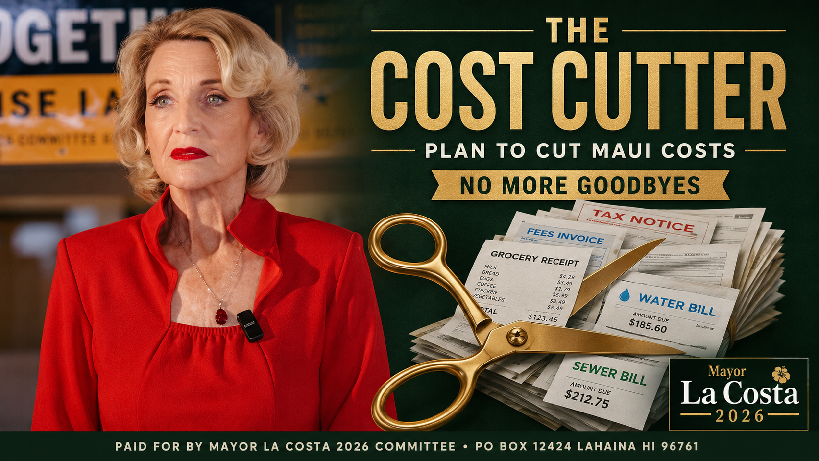 La Costa the Cost Cutter campaign graphic