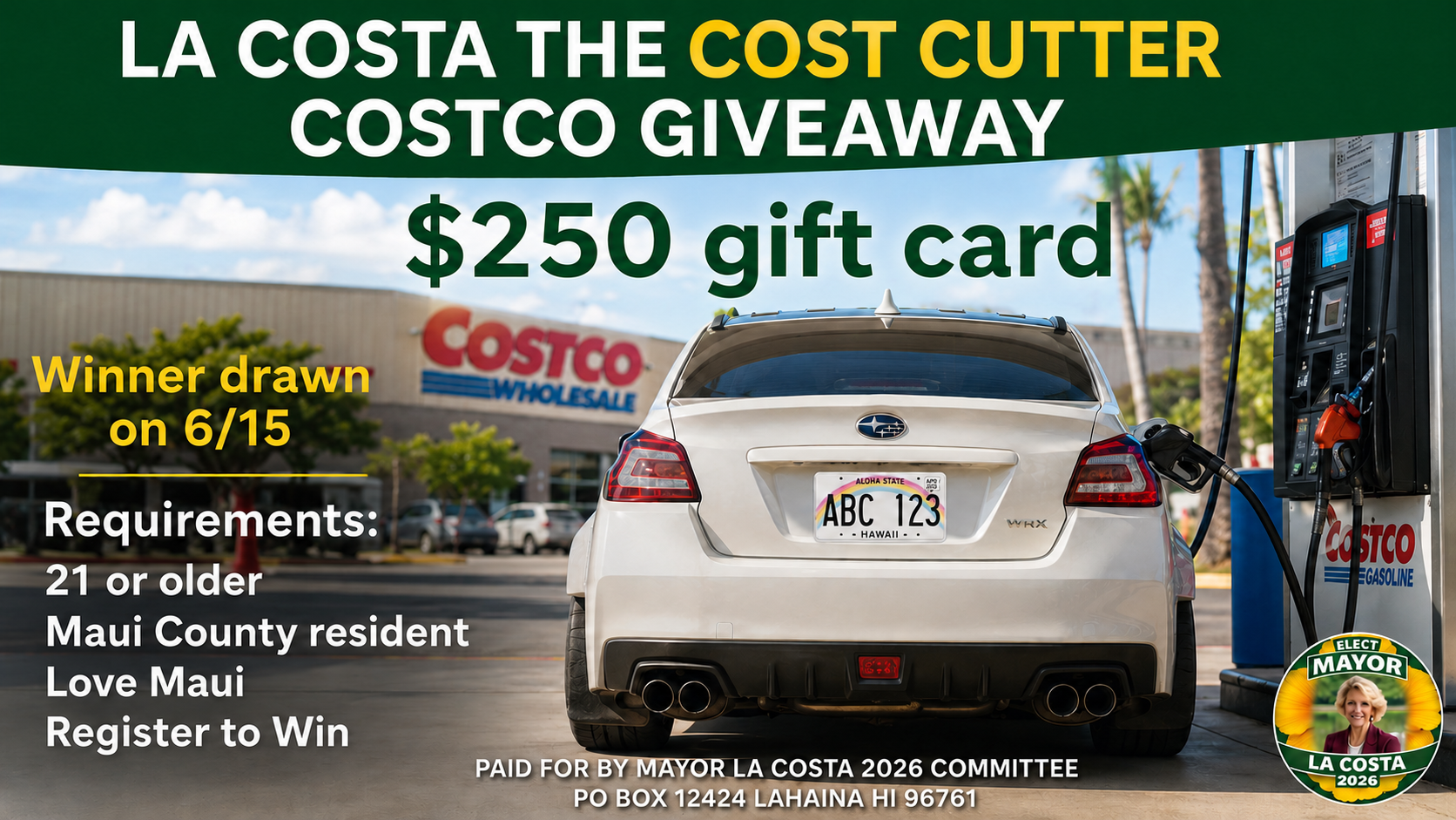 P. Denise La Costa Cost Cutter Costco Giveaway