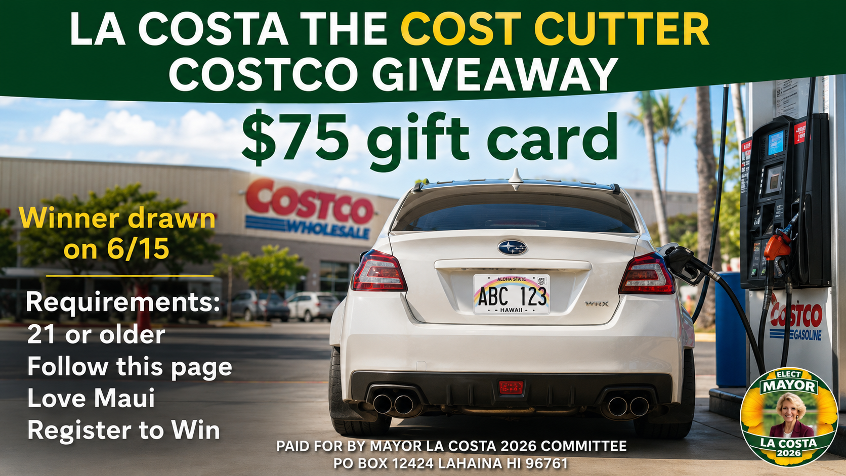 P. Denise La Costa Cost Cutter Costco Giveaway